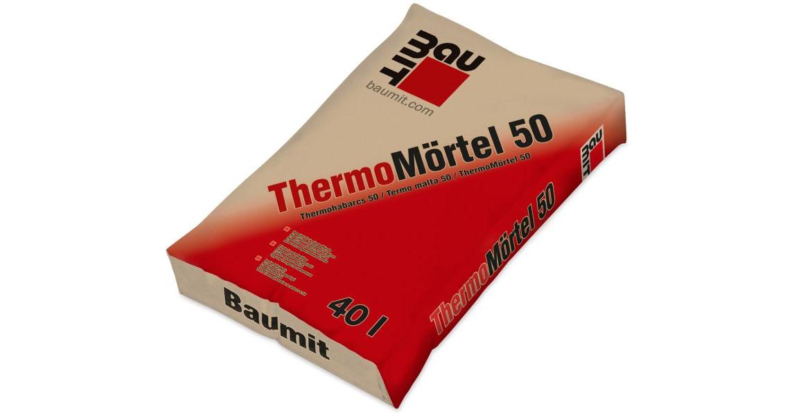 Habarcsok - BAUMIT ThermoMörtel 50 40 l hőszigetelő falazóhabarcs - 4. ...