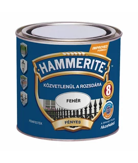 Hammerite fényes - 0,25 l fehér | közvetlenül a rozsdára