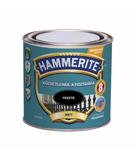 Hammerite matt - 0,25 l fekete | közvetlenül a rozsdára