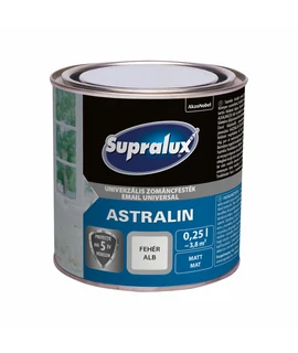 Supralux Astralin Univerzális zománcfesték matt fehér 0,25 l