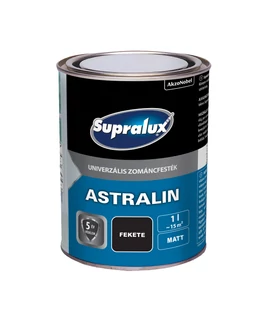 Supralux Astralin Univerzális zománcfesték matt fekete 1 l