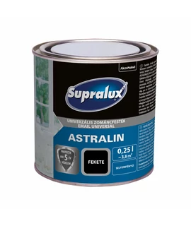 Supralux Astralin Univerzális zománcfesték sf fekete 0,25 l