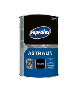 Supralux Astralin Univerzális zománcfesték sf fekete 5 l Supralux Astralin Univerzális zománcfesték sf fekete 5 l