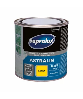 Supralux Astralin Univerzális zománcfesték sf sárga 0,25 l