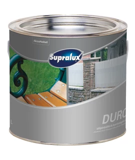 Supralux Durol időjárásálló és korróziógátló zománc piros 2,5 l