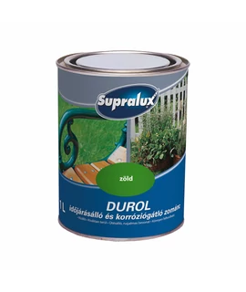 Supralux Durol időjárásálló és korróziógátló zománc zöld 1 l