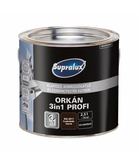 Supralux ORKÁN 3in1 PROFI 2,5 l (RAL8017 Csokoládébarna) Supralux ORKÁN 3in1 PROFI 2,5 l (RAL8017 Csokoládébarna)