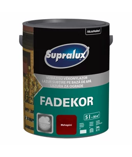 Supralux Fadekor vizesbázisú vékonylazúr 5 l Mahagóni