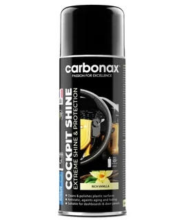 Carbonax Cockpit Shine - fényes műszerfalápoló - Vanilia illat 400 ml
