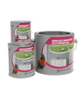 Dunaplaszt mester aqua zománcfesték magasfényű 0,75 l 9003 fehér