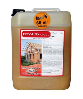 TETOL FB faanyagvédőszer oldat 10 l  gomba- és rovar ellen /sárga