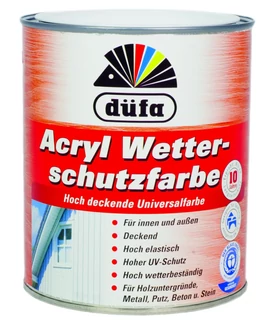 DÜFA Időjárásálló festék 2,5 l antracit (Acryl Wetterschutzfarbe) DÜFA Időjárásálló festék 2,5 l antracit (Acryl Wetterschutzfarbe)