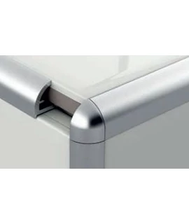 Profilplast csempeélvédő íves alu 10 mm aluminium 2,5 m