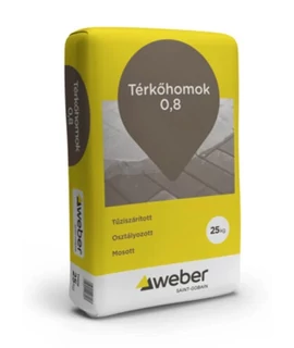 Weber térkőhomok 0,8 mm 25 kg | mosott és tűziszárított kvarchomok