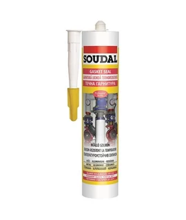 Soudal Hőálló szilikon 280 ml piros - Gasket Seal (ecetsavas, 285 C)