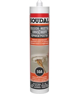 Soudal 50A Szerelőragasztó 280 ml - Diszperziós (Díszléc/Stukkó ragasztó)