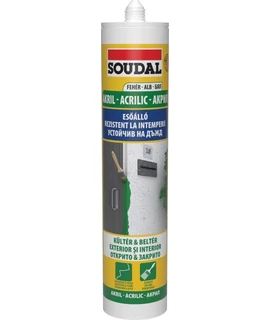 Soudal Esőálló akril 280 ml fehér