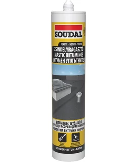 Soudal zsindelyragasztó 280 ml fekete - Bitumen