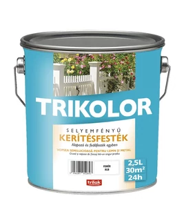 TRIKOLOR kerítésfesték fehér selyemfényű 2,5 l TRIKOLOR kerítésfesték fehér selyemfényű 2,5 l