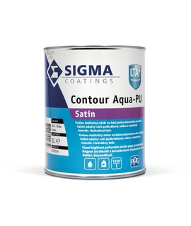 Sigma Contour Aqua PU zománcfesték 1 l - fehér | selyemfényű