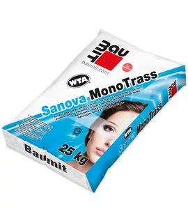 BAUMIT Sanova Mono Trass 25 kg fehér vakolat