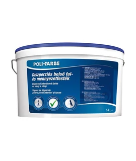 PoliFarbe fal- és mennyezetfesték 14 l diszperziós (Poli-kutya) PoliFarbe fal- és mennyezetfesték 14 l diszperziós (Poli-kutya)