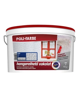 PoliFarbe Policolor hengerelhető vakolat 0,2-0,5 mm fehér 15 kg