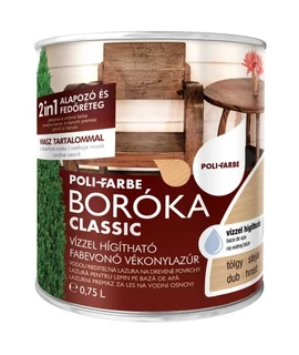 BORÓKA classic 2:1 vizes vékonylazúr 0,75 l tölgy