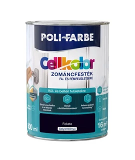 Cellkolor zománcfesték selyemfényű 0,8 l fekete