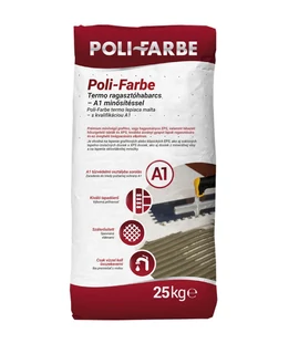 PoliFarbe Termo hőszigetelő ragasztóhabarcs (A1 minősítéssel) 25 kg