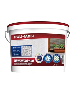 PoliFarbe nemesvakolat 25 kg 2 mm kapart Fehér