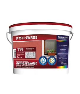 PoliFarbe POLICOLOR nemesvakolat 25 kg fehér 2 mm gördülő PoliFarbe POLICOLOR nemesvakolat 25 kg fehér 2 mm gördülő