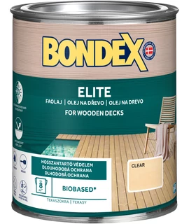 Bondex Elite 0,75 l - Clear - vízbázisú favédő és -ápoló olaj kültérre