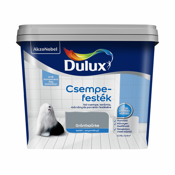 Dulux Simply Refresh csempefesték A+B 0,75 L Gránitszürke