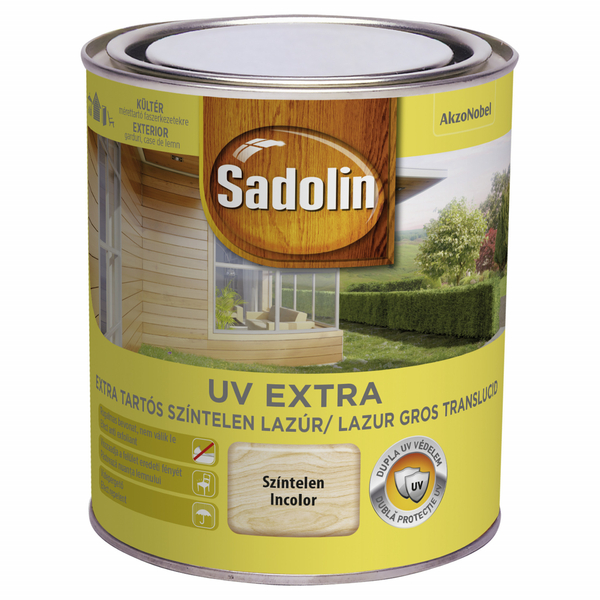 Sadolin Extra UV vastaglazúr 0,75 l kültéri színtelen