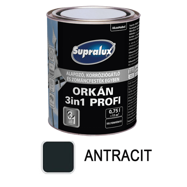 Supralux Orkán 3in1 0,75 l RAL 7016 antracit