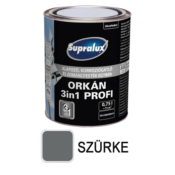 Supralux Orkán 3in1 0,75 l RAL7037 szürke