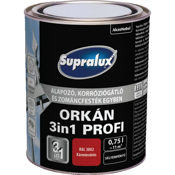 Supralux Orkán 3in1 2,5 l RAL 7037 világosszürke