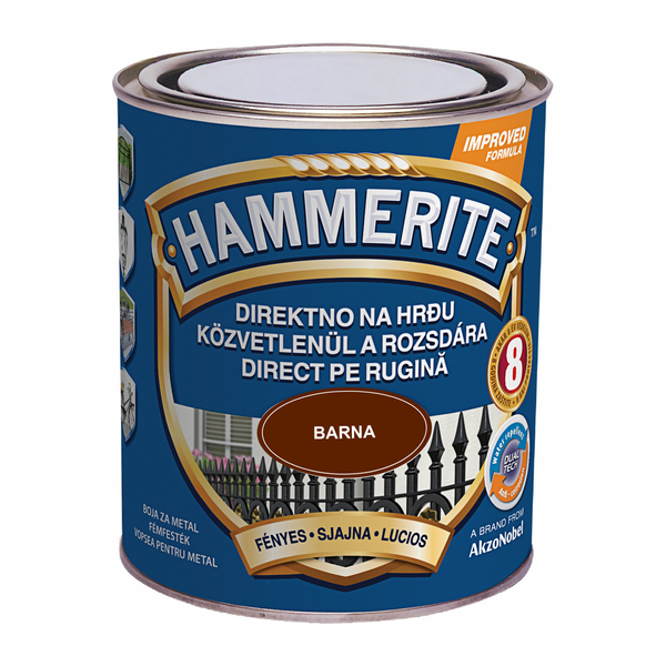 Hammerite fémfesték 0,75 l fényes barna