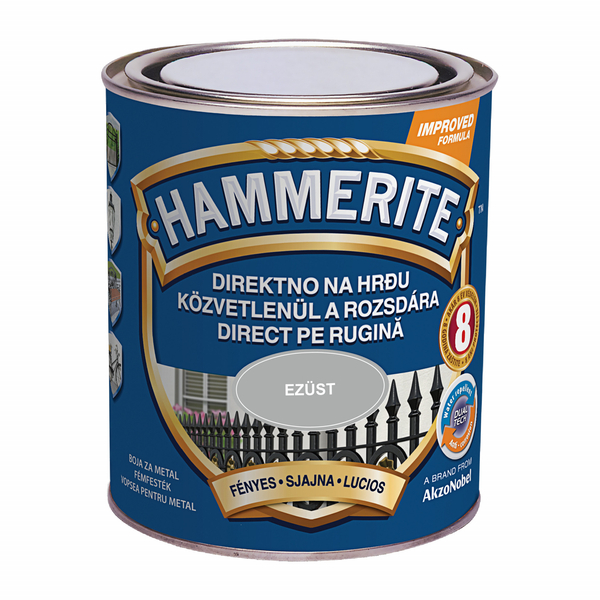 Hammerite fémfesték 0,75 l fényes ezüst