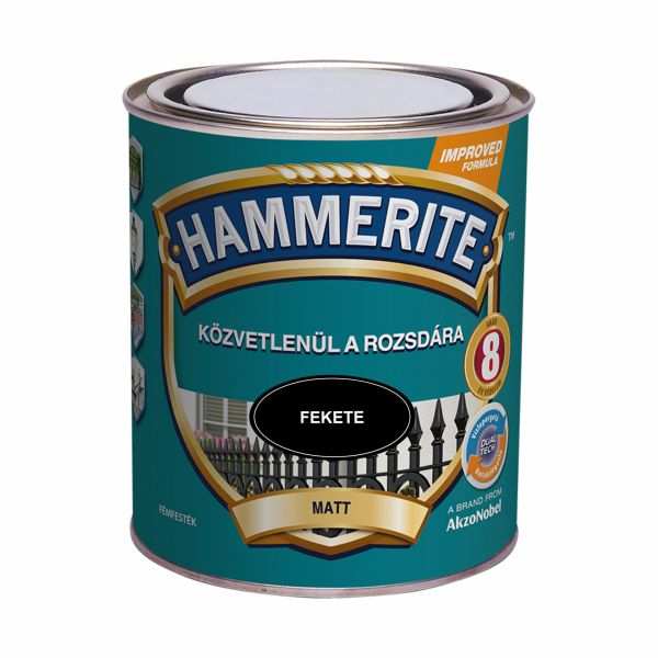 Hammerite fémfesték matt 0,75 l fekete