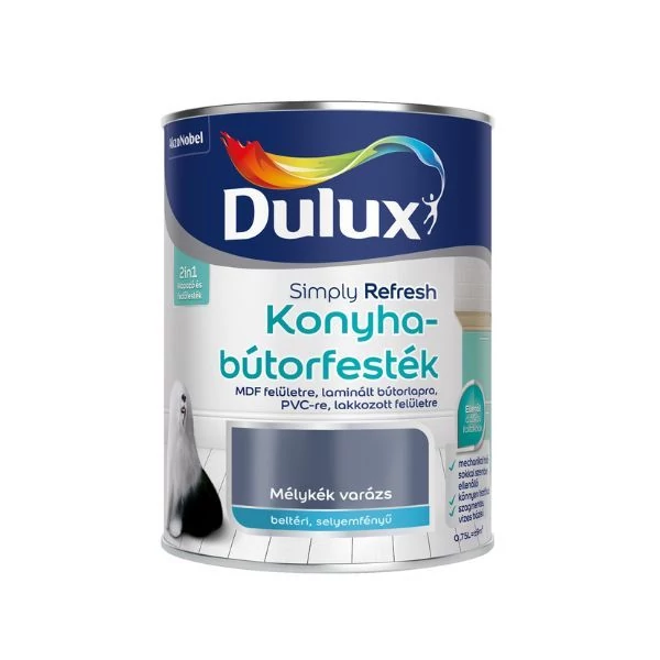 Dulux Simply Refresh konyhabútor festék sf.0,75 l mélykék varázs