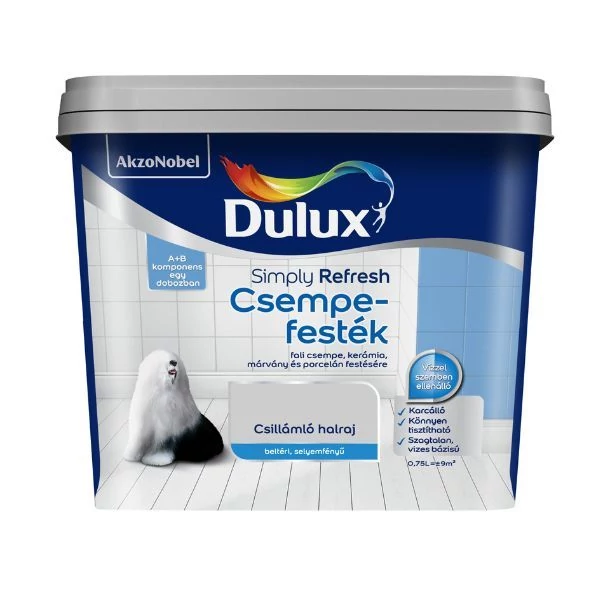 Dulux Simply Refresh csempefesték A+B 0,75 L Csillámló halraj