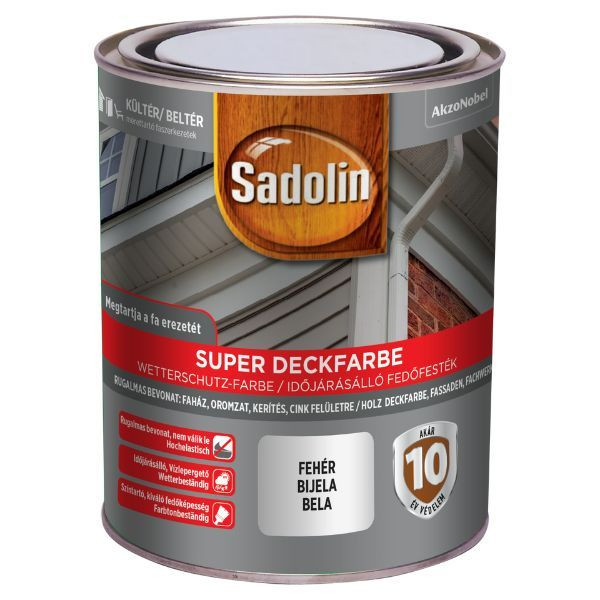 Sadolin Super Deckfarbe 0,75 l fehér