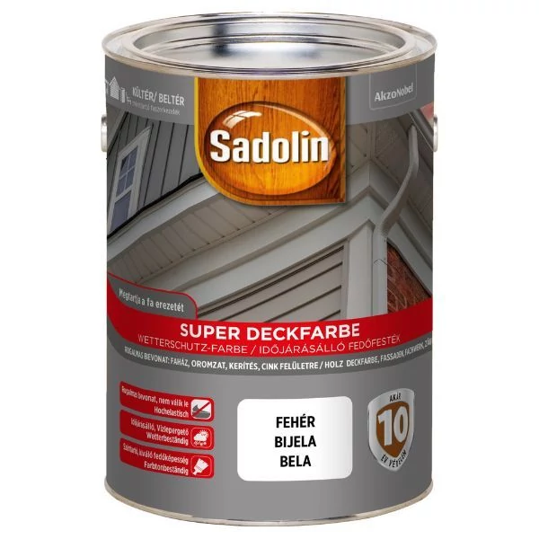 Sadolin Super Deckfarbe 5 l fehér