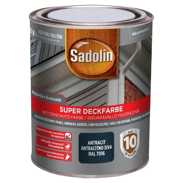Sadolin Super Deckfarbe 0,75 l antracit