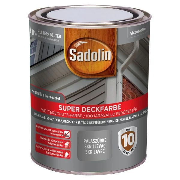 Sadolin Super Deckfarbe 0,75 l palaszürke