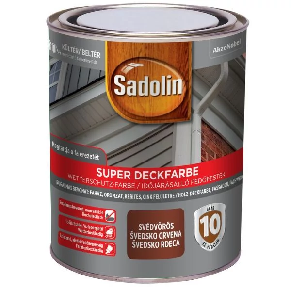 Sadolin Super Deckfarbe 0,75 l svédvörös