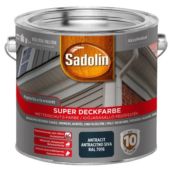 Sadolin Super Deckfarbe 2,5 l antracit