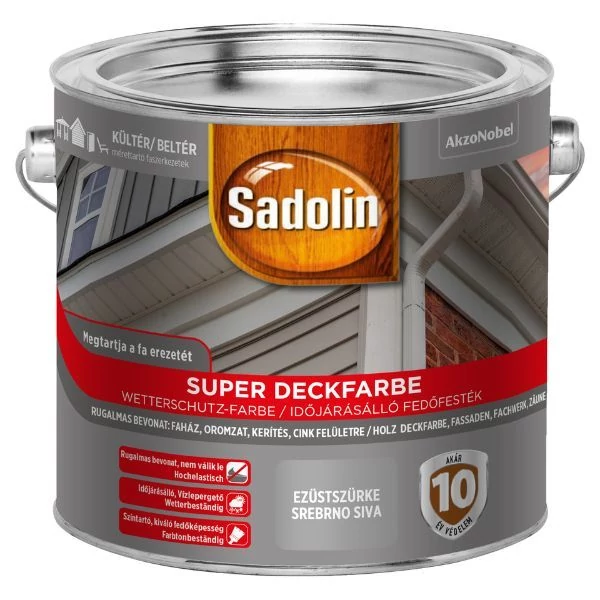Sadolin Super Deckfarbe 2,5 l ezüstszürke